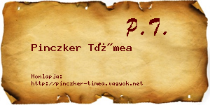 Pinczker Tímea névjegykártya